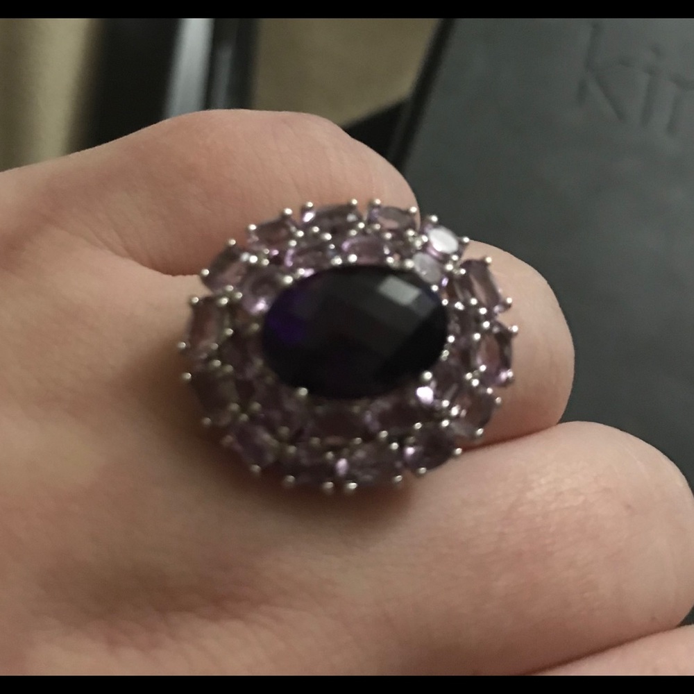 Purple stone ring